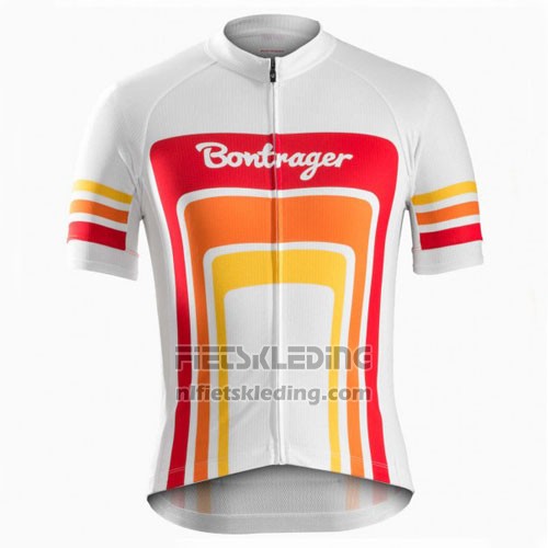 2016 Fietskleding Trek Bontrager Rood en Wit Korte Mouwen en Koersbroek
